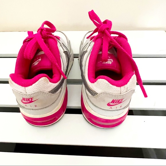 NIKE AIR MAX Command pink white sneakers tennis shoes EUC AWESOME size 7C - Picture 3 of 10